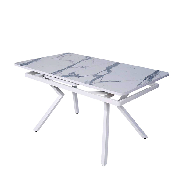 Стол "ЛОФТ-ЛЮКС 1,8" раздвижной пластик (1,4*0,8*1,8) опора Изогнутая Квадрат