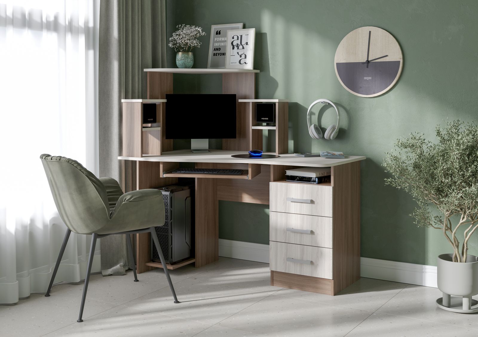 СТОЛ №1 (1,3х1,3х0,8) ШИМО СВЕТЛ/ШИМО ТЕМН