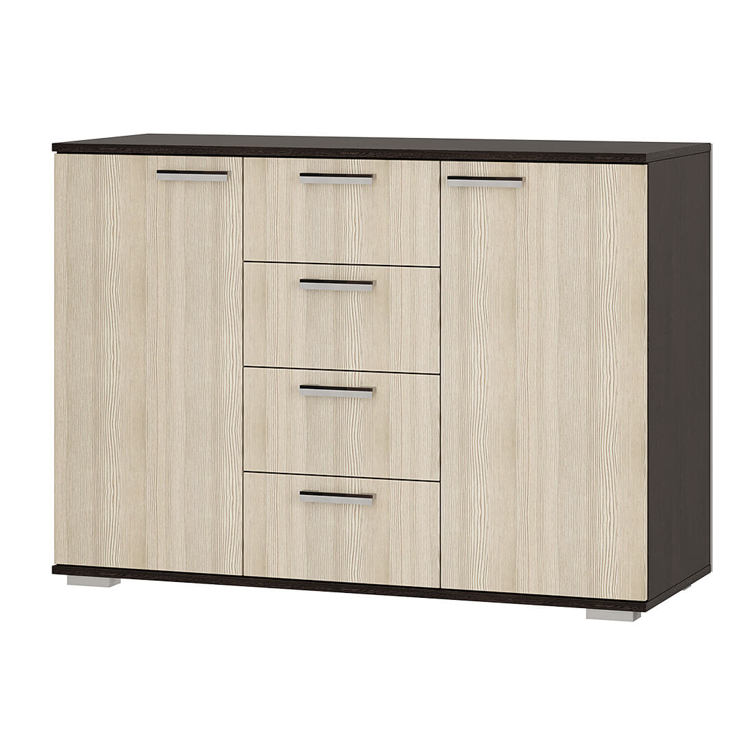 КОМОД №2 (1,2х0,83х0,46) фасад БЕЛФОРТ/корпус ВЕНГЕ