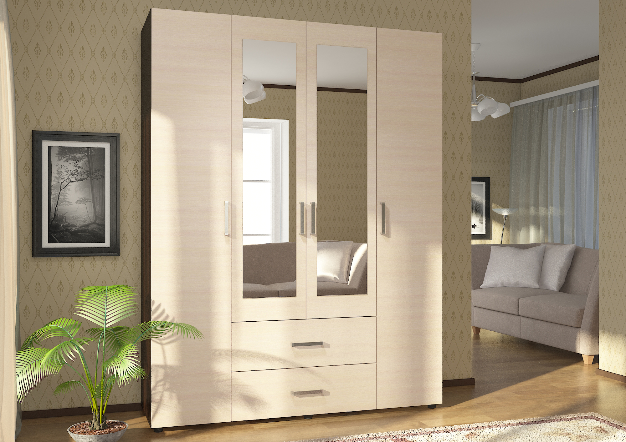 "Эва" Шкаф 4-х ШК-020 