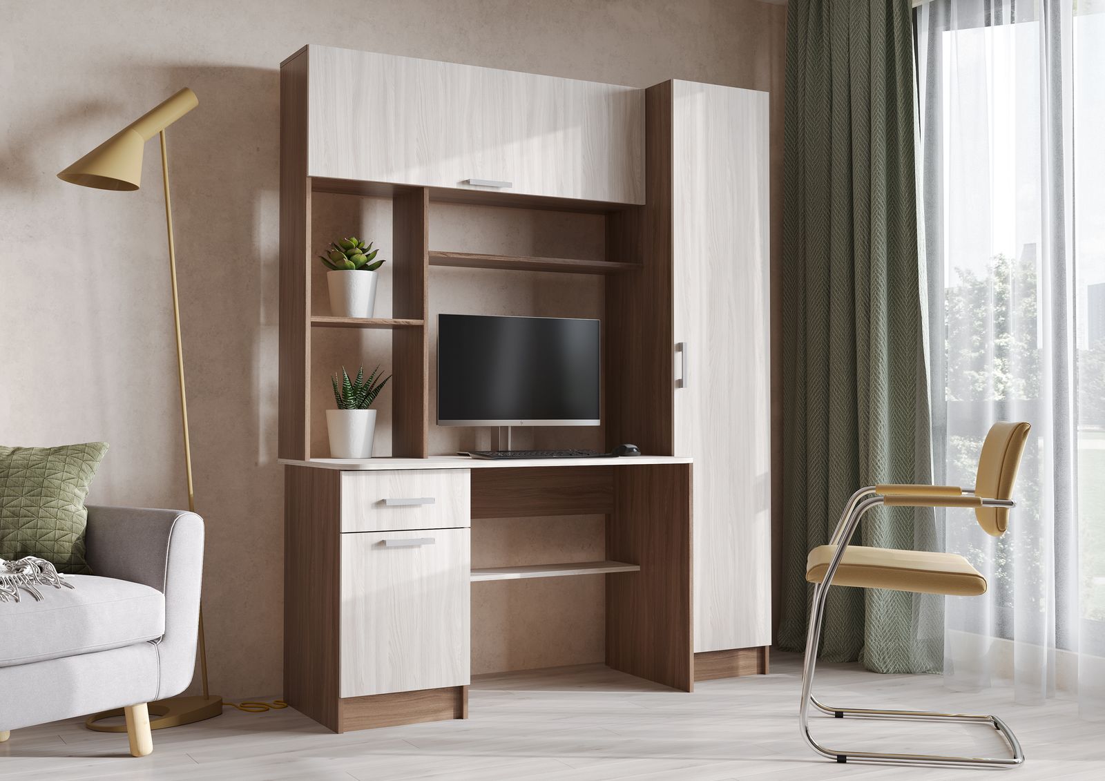 СТОЛ №7 (1,6х2,0х0,6) ШИМО СВЕТЛ/ШИМО ТЕМН