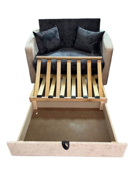 "Рафаэль" Диван-слоник ППУ + бельевой короб СМ 1,0*1,9