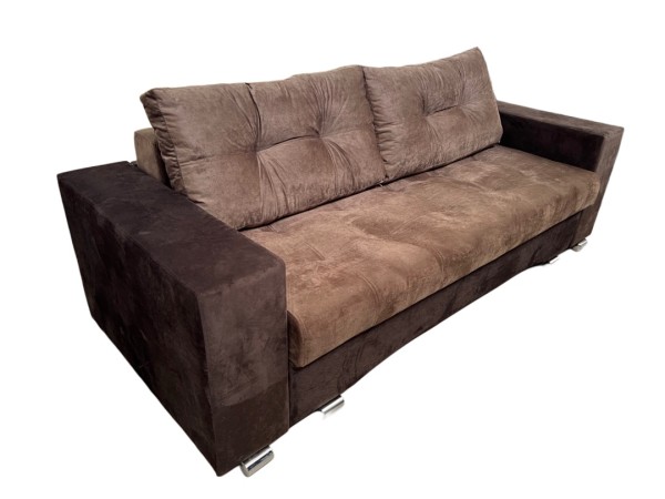 "Дублин" диван прямой, ПБ+ППУ, бельевой ящик, Тик-так, СМ 1,9*1,6