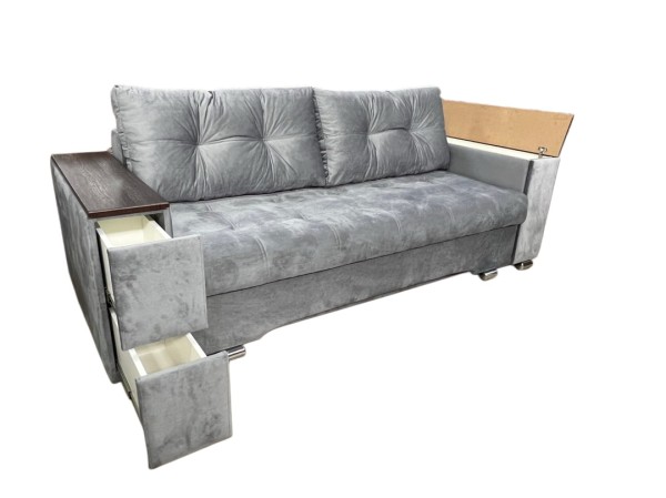 "Вегас" диван прямой, локти многофункциональные, ПБ+ППУ, Тик-так, 1,9*1,6