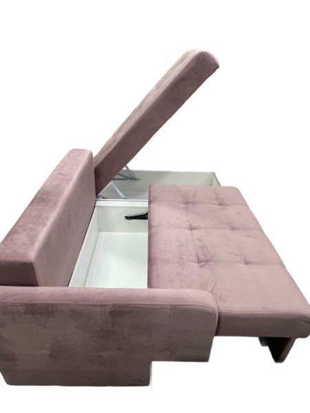 "Барселона" диван угловой с трапецией ППУ+ПБ, Тик-так, СМ 1,95*1,6