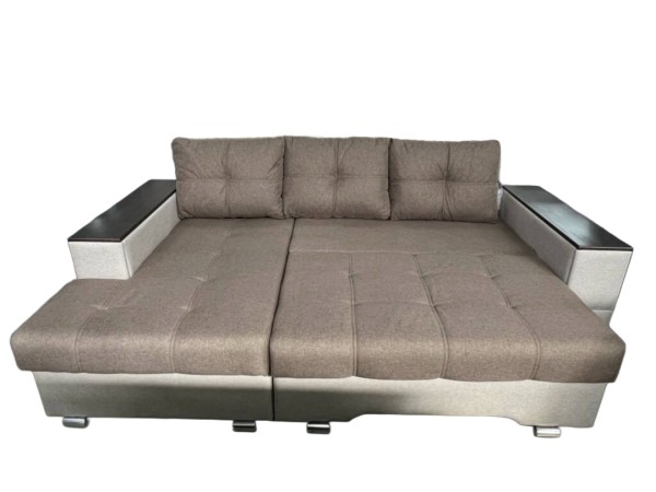 "Вегас" угловой с увел.атаман,многофункциональным подлокотником, УПБ, Тик-так,СМ2,0*1,5(Угол левый7)