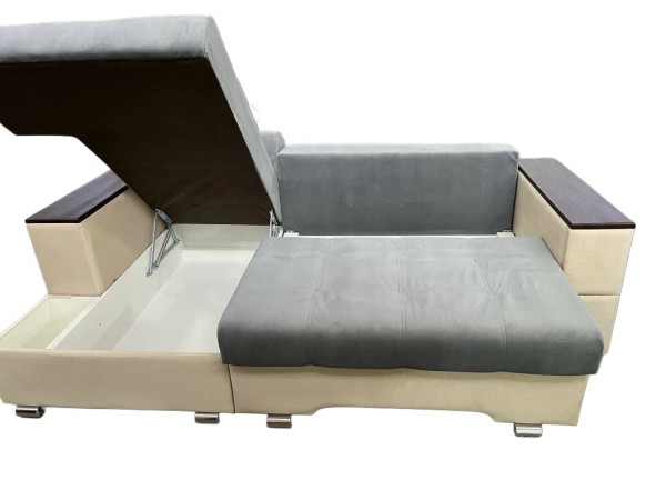 "Вегас" угловой с увел.атаман,многофункциональным подлокотником, УПБ, Тик-так,СМ2,0*1,5(Угол левый7)