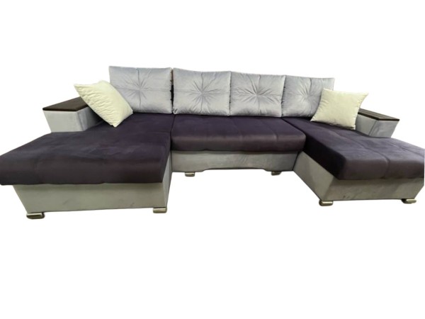 "Турин" Диван с 2-мя атаманками/подл.удлин. Токио/середина.1300