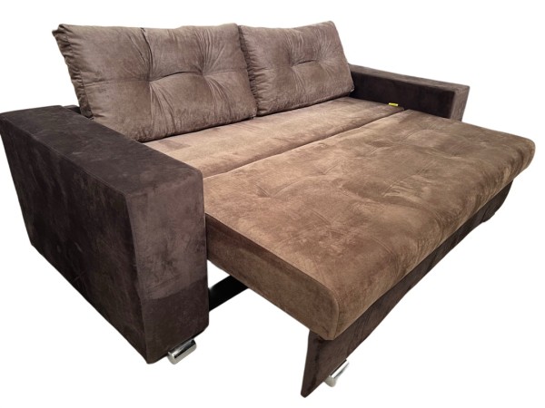 "Дублин" диван прямой, ПБ+ППУ, бельевой ящик, Тик-так, СМ 1,9*1,6