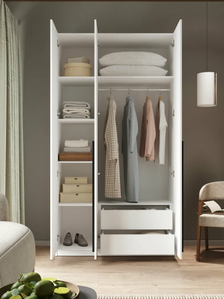 Даллас Шкаф-1350  Цемент светлый   1350*500*2300