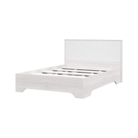 Спальня Кровать без ортопеда Сальма КР 021 (1482х970х2136) фасад МДФ БЕЛЫЙ ГЛЯНЕЦ/корпус АНКОР