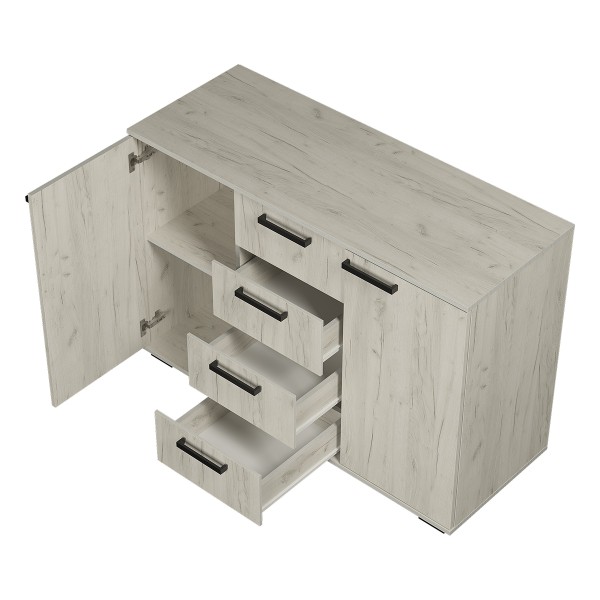 "Стандарт №2" Комод (Дуб крафт белый) 