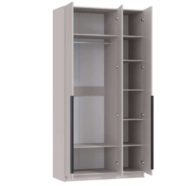 Шкаф для одежды 67.12 "Брандо" (3-х дв.) (МДФ ПВХ кашемир) (h2400)