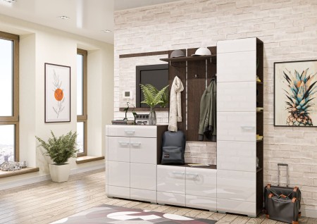 Прихожая ВЕГАС зеркало (0,800х0,814х0,200) КОРПУС ВЕНГЕ СНЯТО