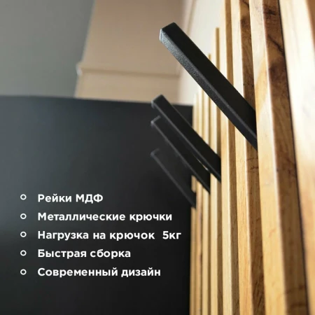 ЛОФТ вешалка   ЛЮКС 600     600*2020*20