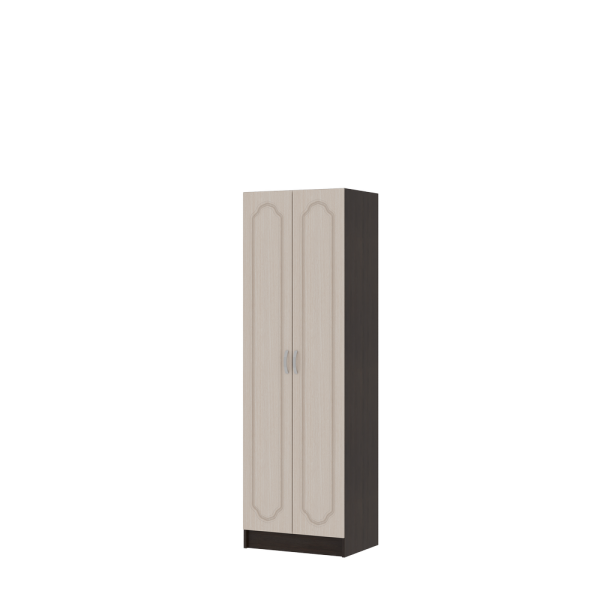 Гостиная МАКАРЕНА МДФ ШК 312 шкаф скалка (0,6х1,908х0,44) фасад МДФ ДУБ БЕЛЕНЫЙ/корпус ВЕНГЕ