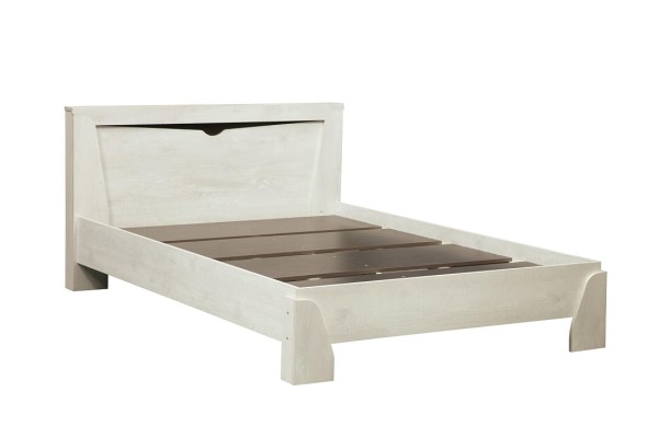 33,07 "Лючия" Кровать с настилом 900 (бетон пайн/венге)