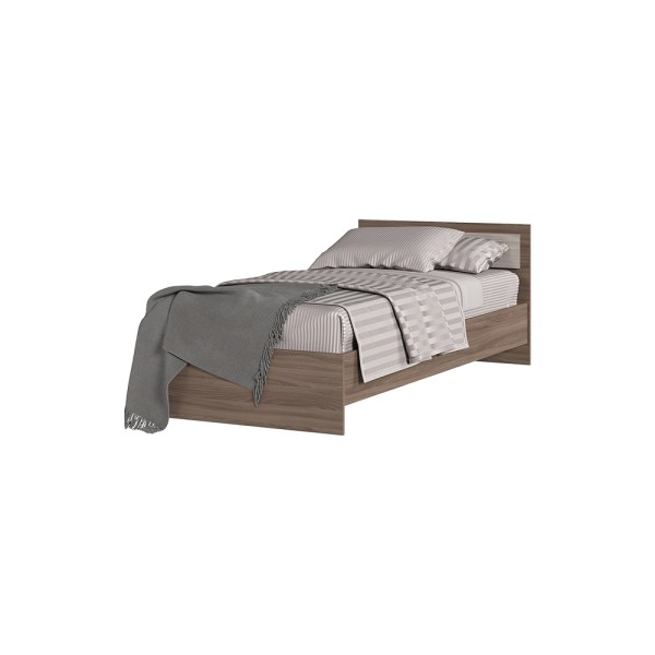 Спальня Кровать ГАРМОНИЯ КР 603 (0,952х0,7х2,032) фасад ШИМО СВЕТЛ/корпус ШИМО ТЕМН