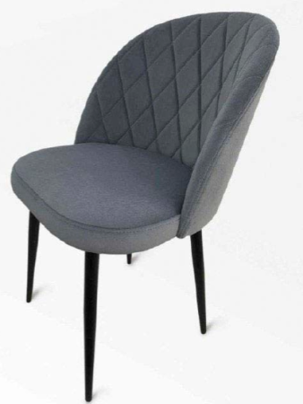 Стул "ГРЕЙС" на черных матовых ногах (Опора №2)