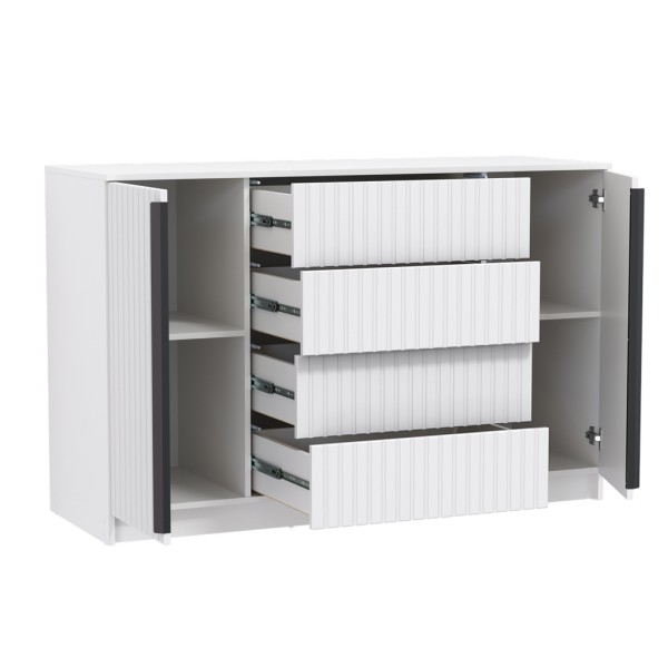 Комод 67.11 "Брандо" (МДФ ПВХ белый матовый)