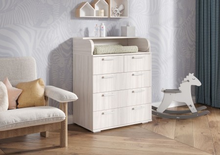 КОМОД №1 М (0,8х1,004х0,46) фасад ШИМО СВЕТЛ/корпус ШИМО СВЕТЛ