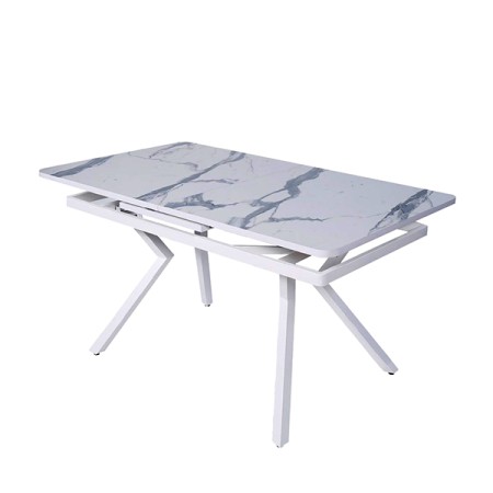 Стол "ЛОФТ-ЛЮКС 1,8" раздвижной пластик (1,4*0,8*1,8) опора Изогнутая Квадрат