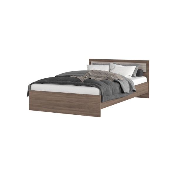 Спальня Кровать ГАРМОНИЯ КР 609 (1,252х0,7х2,032) фасад ШИМО СВЕТЛ/корпус ШИМО ТЕМН