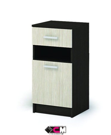 Прихожая МАШЕНЬКА ТБ 201  тумба с ящиком (0,4х0,866х0,376) фасад БЕЛФОРТ/корпус ВЕНГЕ