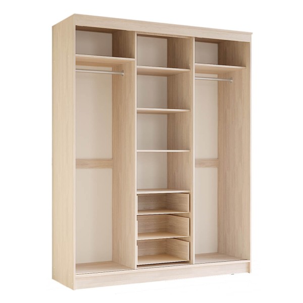 Шкаф-купе "Маэстро" (Белый ясень) 