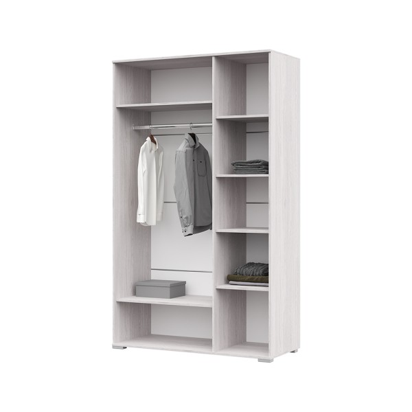 Спальня Шкаф Сальма ШК 023 (1234х2060х525) фасад МДФ БЕЛЫЙ ГЛЯНЕЦ/корпус АНКОР