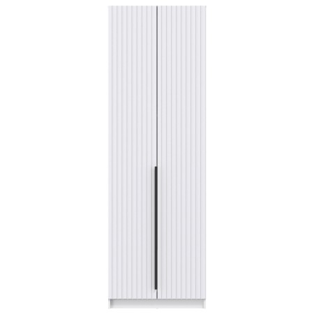 Шкаф для одежды 67.10 "Брандо" (2-х дв.) (МДФ ПВХ белый матовый) (h2500)