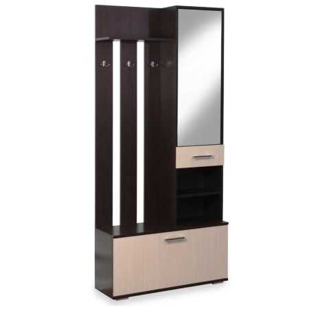 Прихожая СОРРЕНТО  (0,91х2,02х0,340) БЕЛФОРТ/ВЕНГЕ