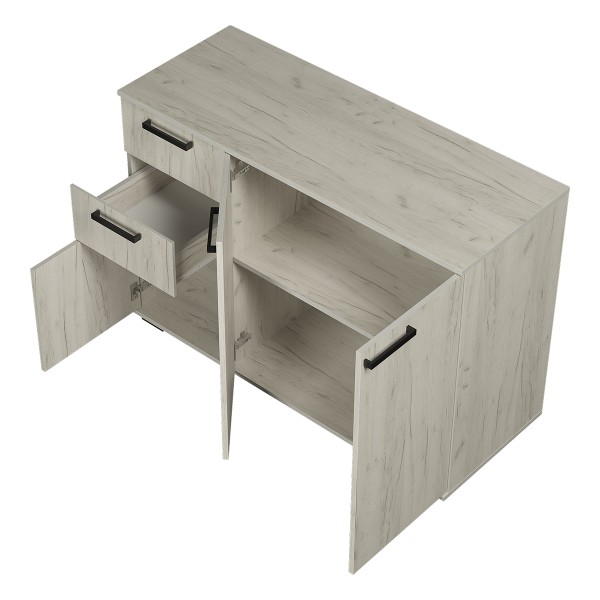 "Стандарт №3" Комод (Дуб крафт белый) 