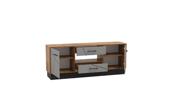 54.04 Тумба под ТВ "Гамма" (ш.1600) (Таксония / Грей)