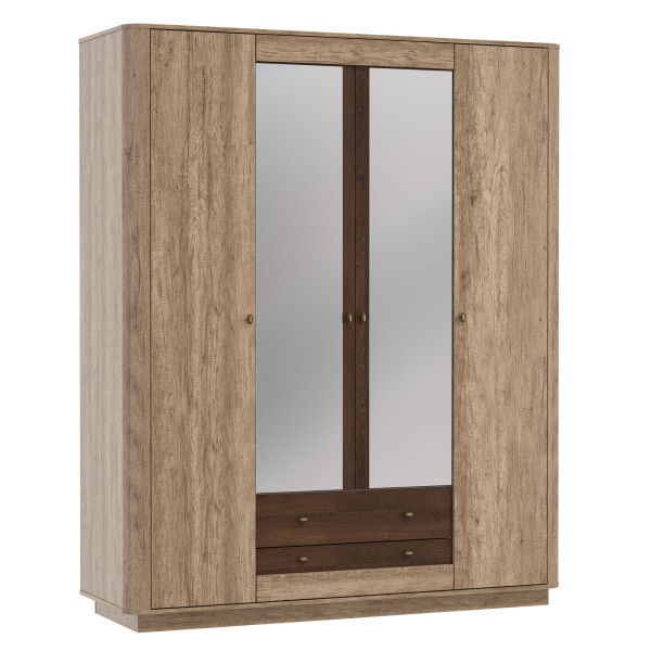 34.01 Шкаф для одежды "Фантазия" (дуб каньон/дуб кальяри)