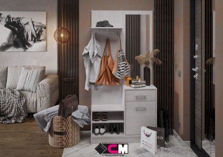 ДЕБОРА прихожая (0,9х1,84х0,292) фасад АНКОР/корпус АНКОР