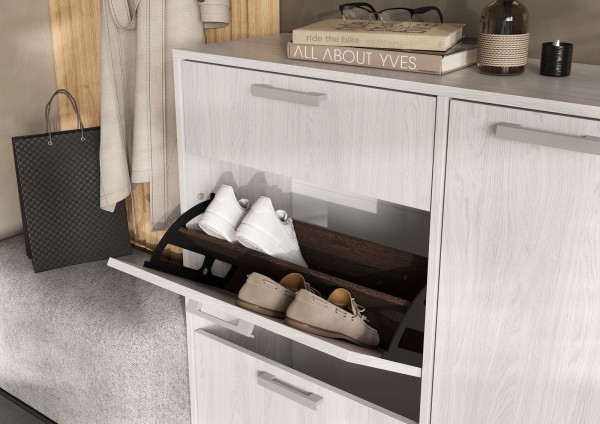 ДЕЛИ обувница №4 (0,96х1,02х0,33) фасад АНКОР/корпус АНКОР