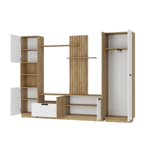 "Мишель" Гостиная тип 2 ГС-01 (крафт/белый) 