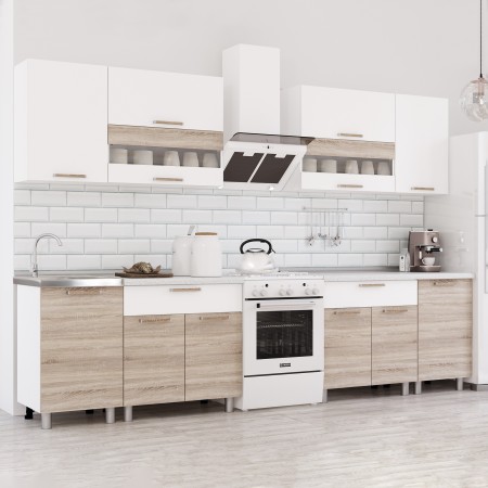 2,4м Кухня "Айсберри" ЛДСП