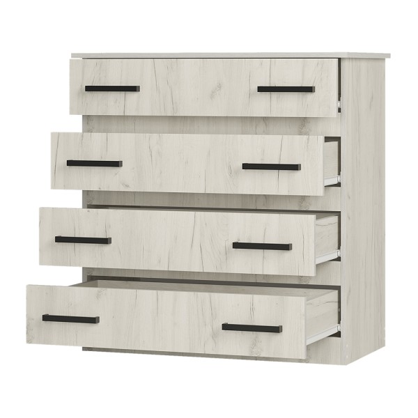 "Стандарт №6" Комод (Дуб крафт белый) 