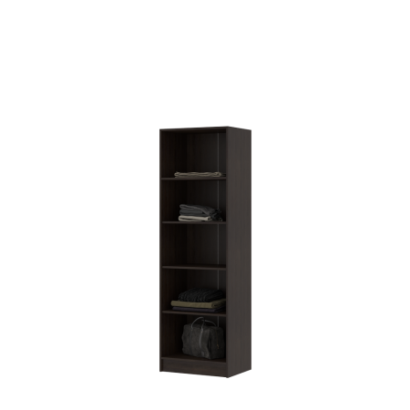 Гостиная МАКАРЕНА МДФ ШК 311 шкаф полки (0,6х1,908х0,44) фасад МДФ ДУБ БЕЛЕНЫЙ/корпус ВЕНГЕ