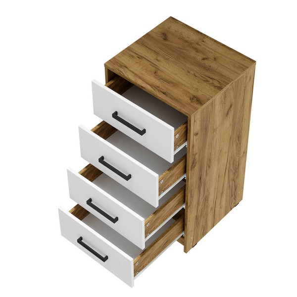 "Мия" Комод Крафт/белый СНЯТО