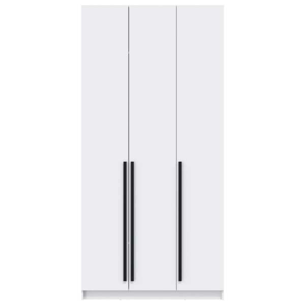 Шкаф для одежды 67.08 "Брандо" (3-х дв.) (ЛДСП белый) (h2500)