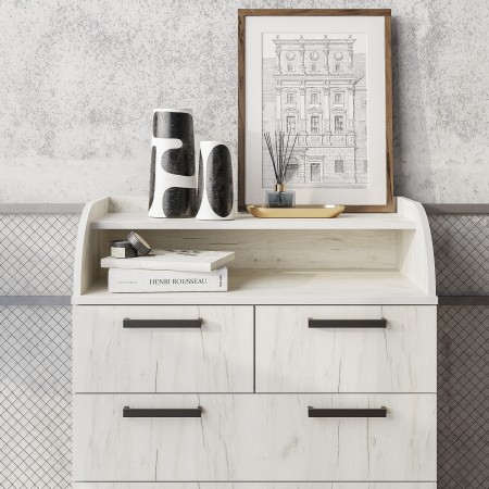 "Стандарт №1" Комод (Дуб крафт белый) 