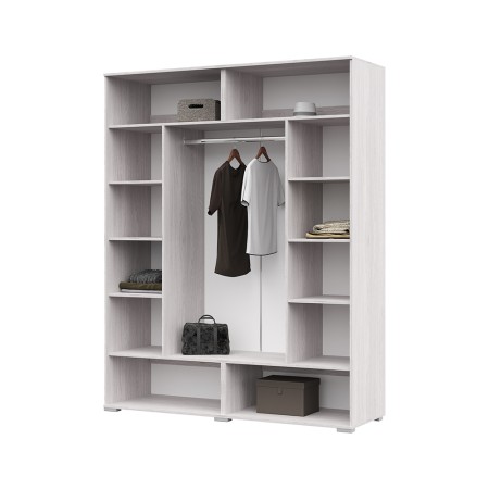 Спальня Шкаф Сальма ШК 024 (1626х2060х525) фасад МДФ БЕЛЫЙ ГЛЯНЕЦ/корпус АНКОР