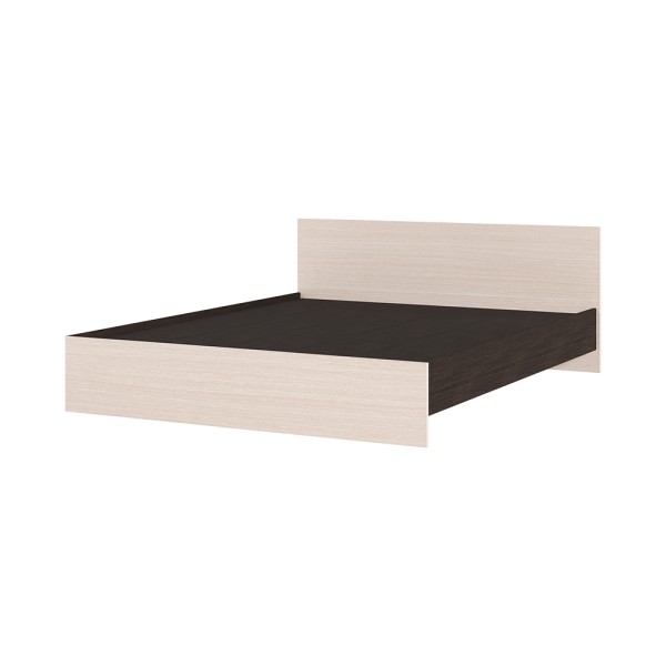 Спальня БАСЯ КР 558 кровать (1,652х0,7х2,032) фасад БЕЛФОРТ/корпус ВЕНГЕ СНЯТО