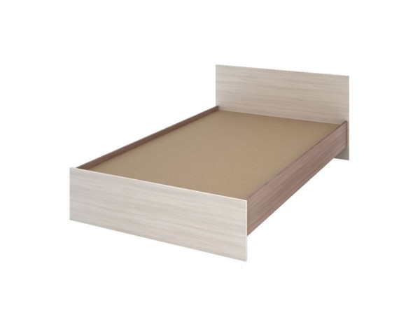 Спальня БАСЯ КР 556 кровать (1,252х0,7х2,032) фасад ШИМО СВЕТЛ/корпус ШИМО ТЕМН