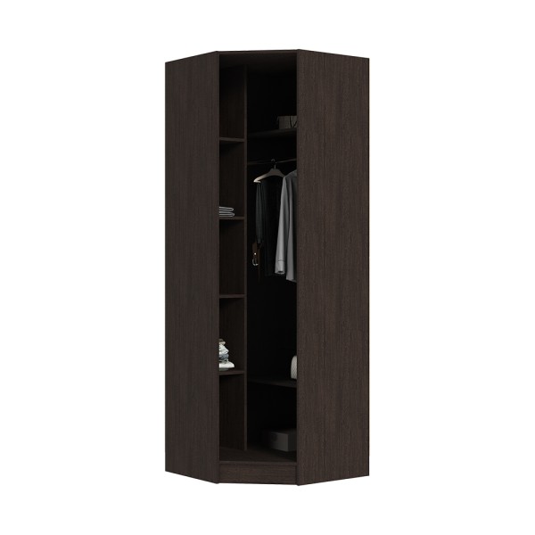 Спальня Шкаф угловой ГАРМОНИЯ ШУ 601 М (0,78х2,2х0,78) фасад БЕЛФОРТ/корпус ВЕНГЕ