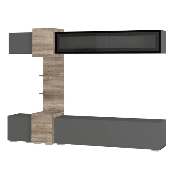 "Рейн" Гостиная Графит/дуб каньон