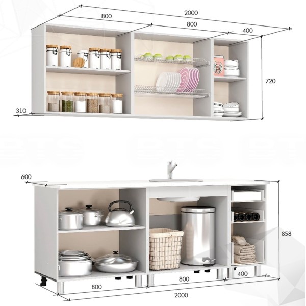 2,00 "Крафт" дуб золотой крафт  со столешн 2,0 Черный Янтарь